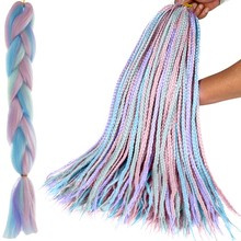 Cheveux synthétiques ombre bleu/violet Soulima 21366