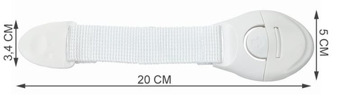 Bezpečnostní zámek do skříněk 10 ks bílý