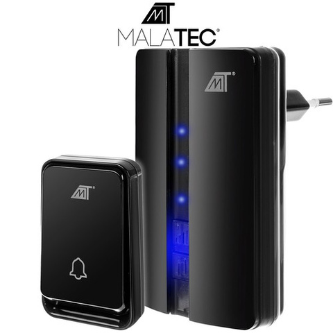 Беспроводной дверной звонок, черный Malatec 23371