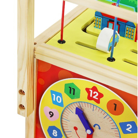 Wooden pusher - Educational cube 22606