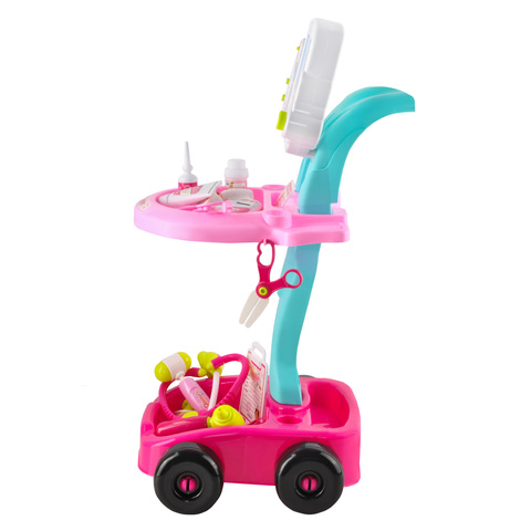 Coffret Petit Docteur - Poussette rose 26556