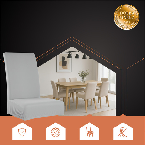 Chair covers - 6 pcs. light gray Ruhhy 25991