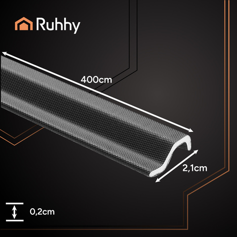 Joint anti-courant d'air noir Ruhhy 26267