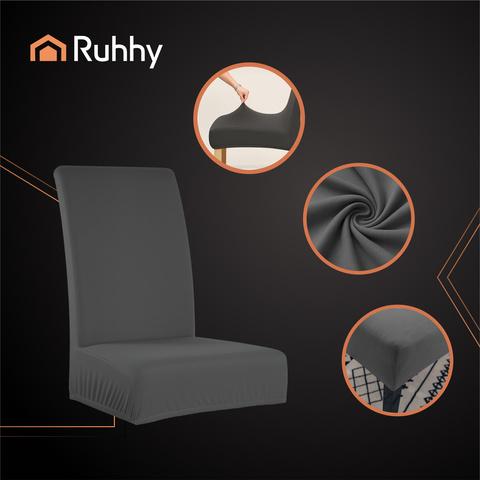 Chair covers - 6 pcs. dark gray Ruhhy 25990