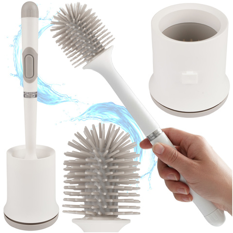 Brosse de salle de bain en silicone blanche Ruhhy 25881