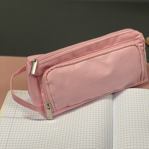 Double extendable pencil case - pink Maaleo 24519