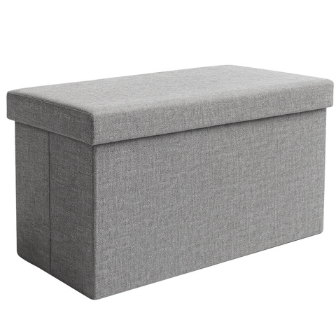 Pilkas audinio pufas 60x30x30 cm Ruhhy 25996