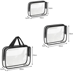 Transparente Kosmetiktasche 3in1 Soulima 21448