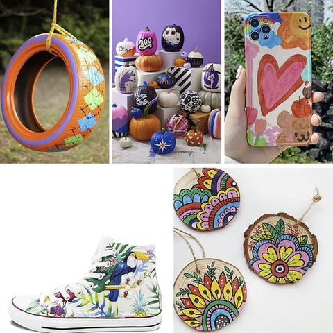 Acrylic markers - set of 12 Maaleo 21648