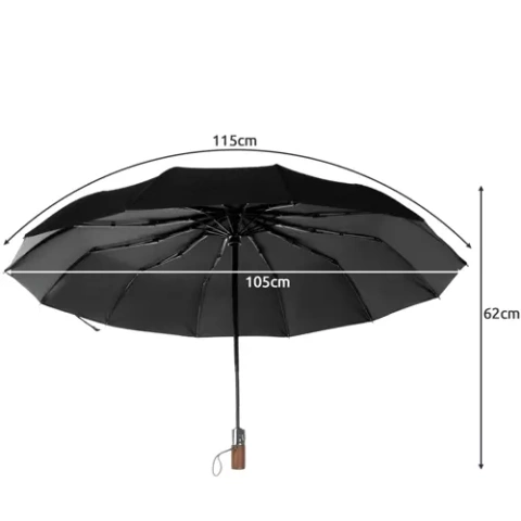 Parapluie pliant 12 fils Malatec 19368