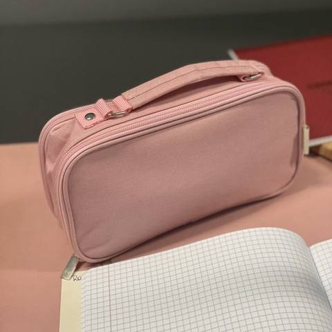 Double extendable pencil case - pink Maaleo 24517