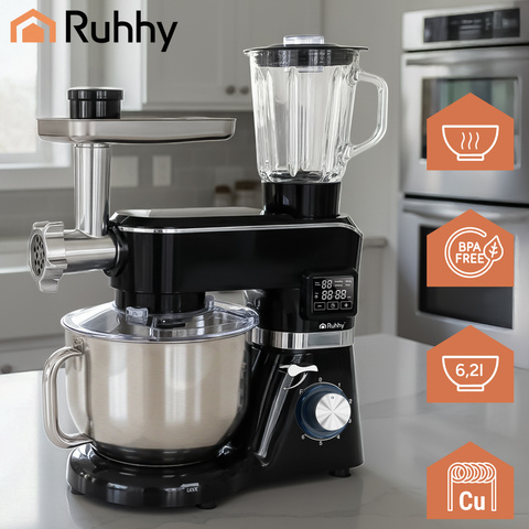 Robot culinaire Ruhhy 25728 avec bol chauffant et mixeur