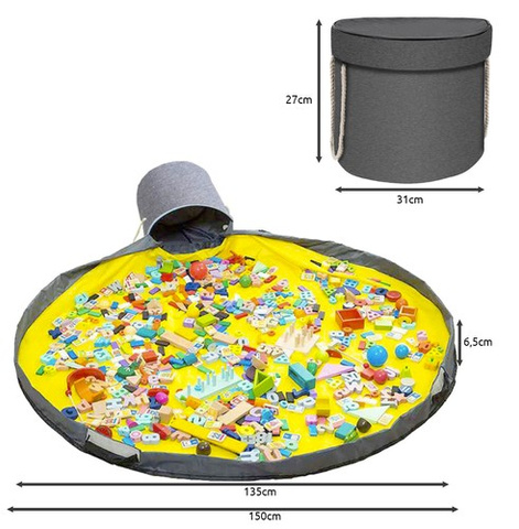 Korb für Spielzeug/Bauklötze mit Matte Kruzzel 19556