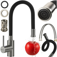 Кухонный смеситель с гибким изливом Ruhhy 26324