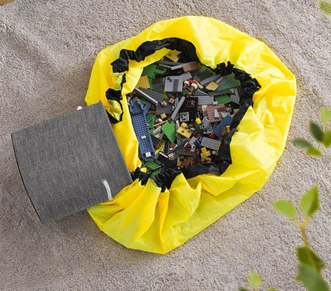 Korb für Spielzeug/Bauklötze mit Matte Kruzzel 19556
