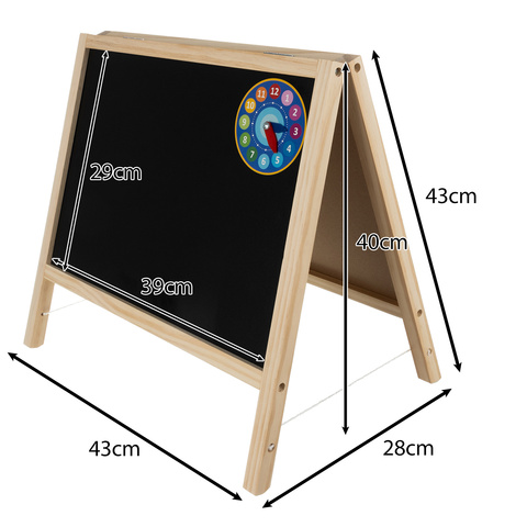 Tableau magnétique à craie 40x40 cm 25571