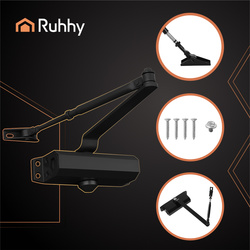 Door closer black 40-60kg Ruhhy 26782