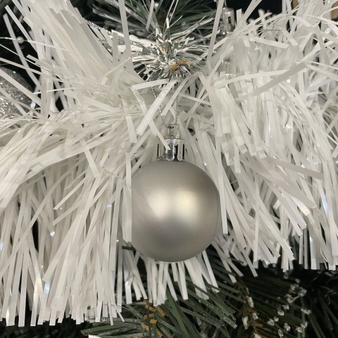 Christmas tree garland - white 6m Ruhhy 22307