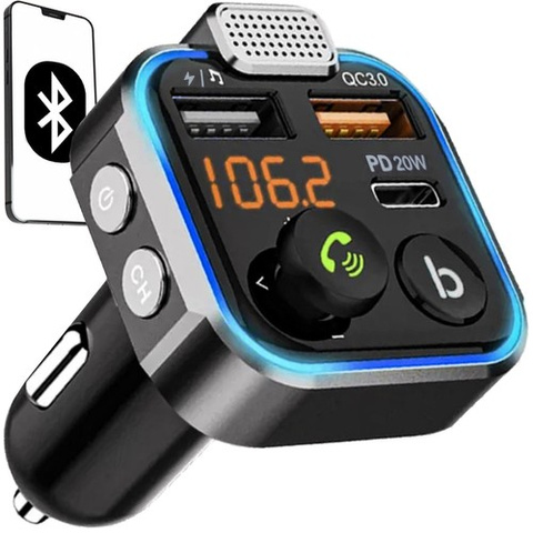 Transmetteur/chargeur Bluetooth FM Xtrobb 22355