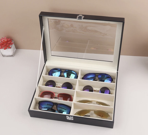 Organisateur de lunettes 8 compartiments