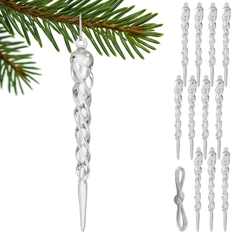Christmas tree icicles 12 pcs Ruhhy 25377