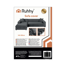 Sofa cover 145-185cm dark gray Ruhhy 26037