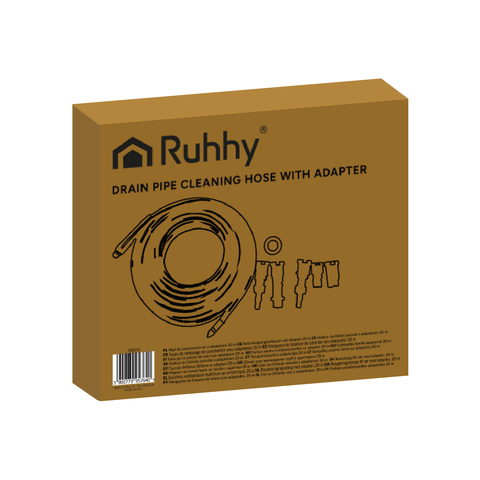 Шланг для чистки труб с адаптером 20 м Ruhhy 26133