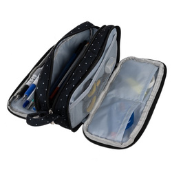 Triple foldable pencil case - black Maaleo 24511