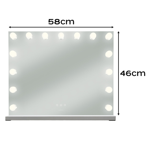 Lusterko kosmetyczne 58x46cm LED Soulima 26129
