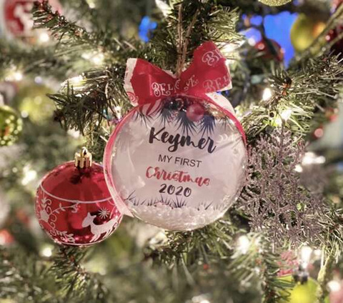 Transparent baubles 10cm set of 10 Ruhhy 22277