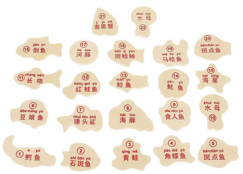 Spiel „Fische fangen“ für einen Magneten, 22-tlg.