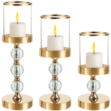 Kerzenständer - Laternen Set 3-tlg. gold Ruhhy 26487