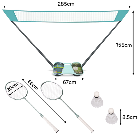 Trizand 25515 Badminton-Set im Koffer