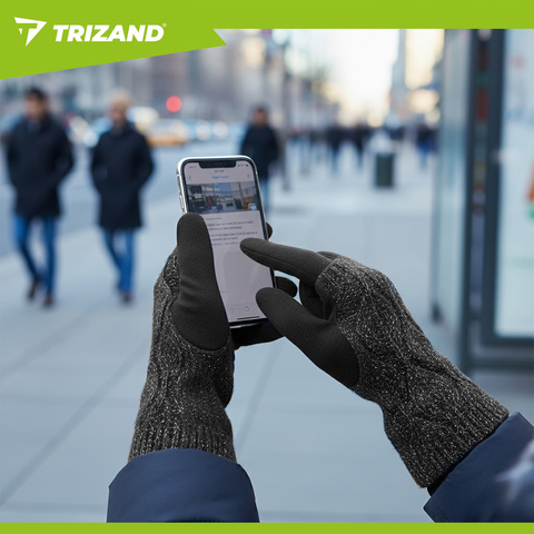 Dotykové rukavice R6413 - černé