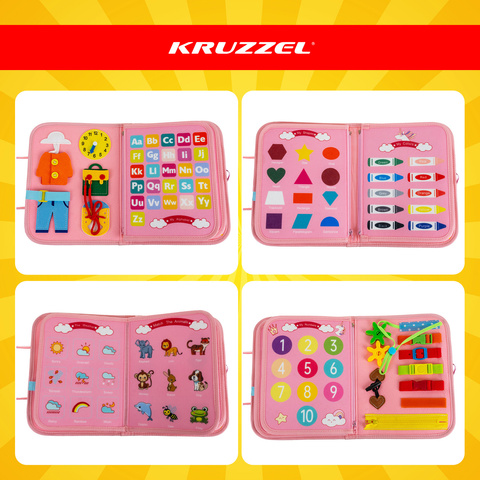 Манипулятивная книга - розовая Kruzzel 26880