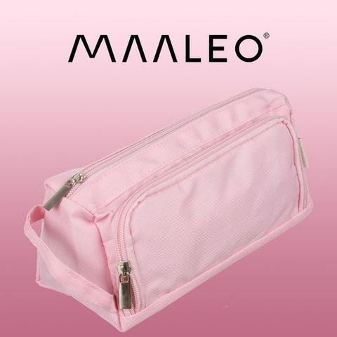 Double extendable pencil case - pink Maaleo 24519