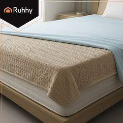 Tapis chauffant électrique 180x130cm beige Ruhhy 26224