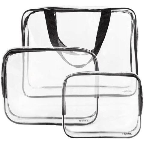 Trousse cosmétique transparente 3en1 Soulima 21448