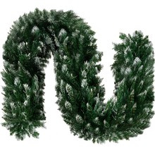 Snow-covered Christmas tree garland 2.7m HQ Ruhhy 22326