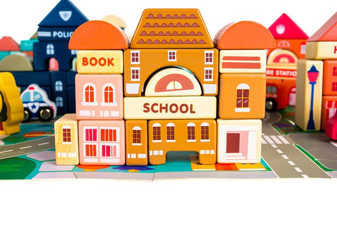 Wooden blocks - city