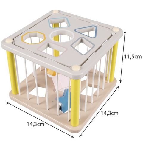 Sorter - dřevěná smyslová kostka 22885