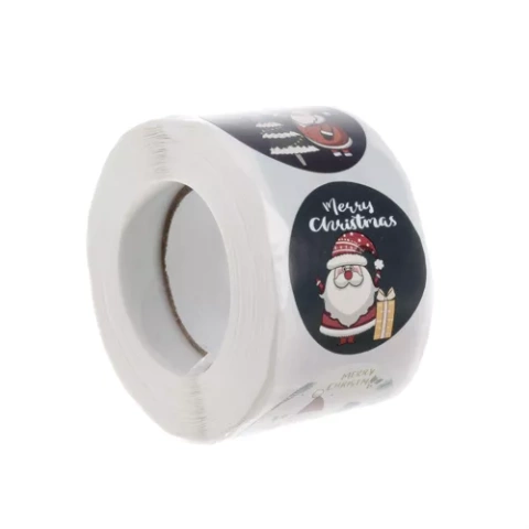 Weihnachtsaufkleber - Rolle mit 500 Stück. Ruhhy 22328