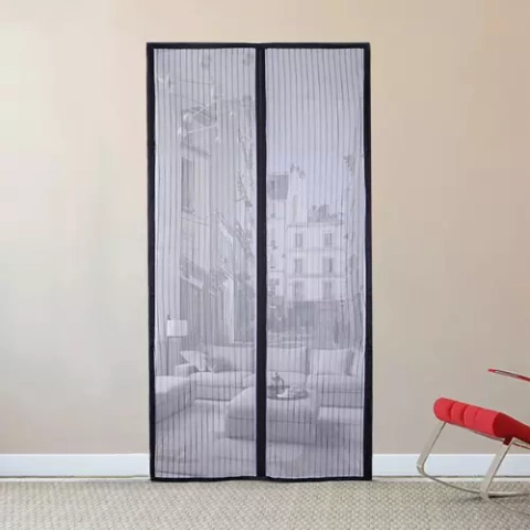 Moustiquaire de porte 100x210cm HQ M18602