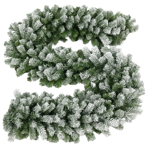 Schneebedeckte Weihnachtsbaumgirlande 2,7m HQ Ruhhy 26244