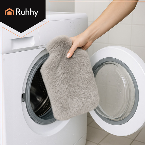 Bouillotte en caoutchouc dans une housse 3,5 L Ruhhy 26384