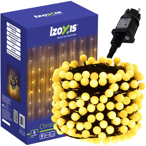 Kalėdinių kamuoliukų lemputės 300LED 30m Izoxis 26264