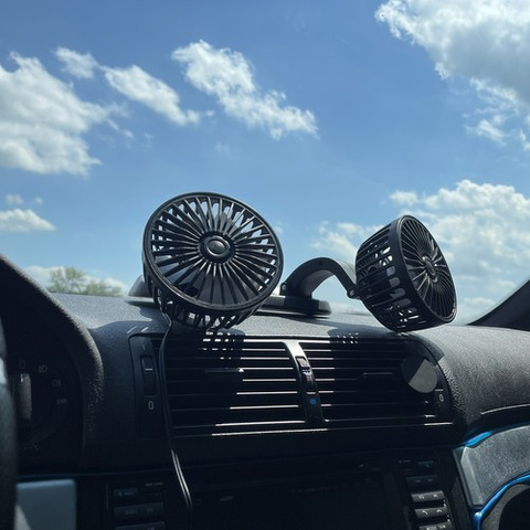 Car fan 12V double Xtrobb 23222
