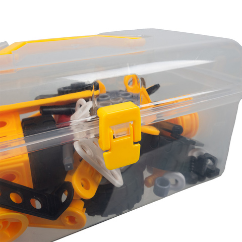 Construction blocks - vehicles 100 pieces ISO TRADE