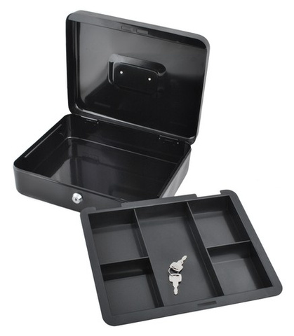 Large black cash box