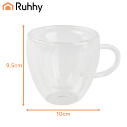 Thermal glass 240ml - Ruhha heart 26906